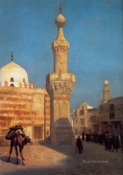  Griego Pintura Art%C3%ADstica - Vista de El Cairo sin fecha Orientalismo árabe griego Jean Leon Gerome